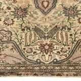 Brown & Cream Handmade Persian Rug, 196x260Cm