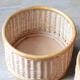 Cylindrical rattan pot cover, 70s