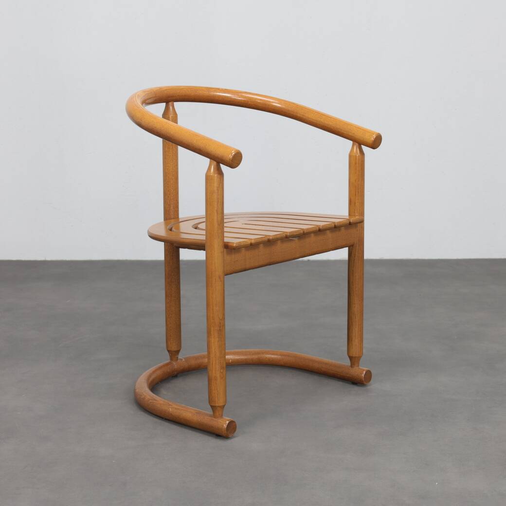 Set of 6 bentwood dining chairs by Allmilmö, 1980s