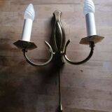 Vintage Empire style gold-plated brass wall sconce