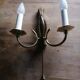 Vintage Empire style gold-plated brass wall sconce