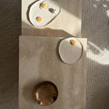 Coffee table in travertine