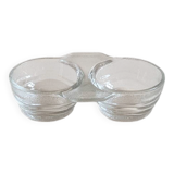 Glass salt and pepper shakers