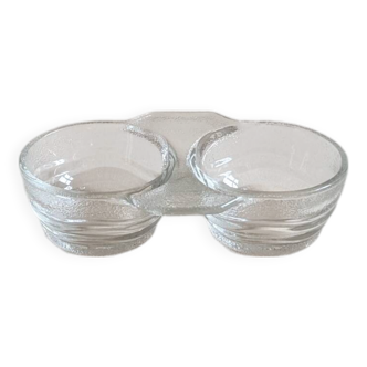 Glass salt and pepper shakers
