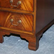 Vintage Green Hunter Leather Pedestal Desk by Bevan Funnell