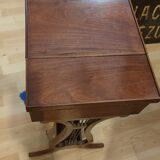 Lyre dressing table in solid Cuban mahogany period Directoire