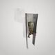 Vintage wall light pair gaetano sciolari guzzini arlus maison charles desi