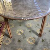 Garden furniture in rattan table and 4 armchairs