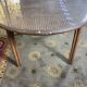 Garden furniture in rattan table and 4 armchairs