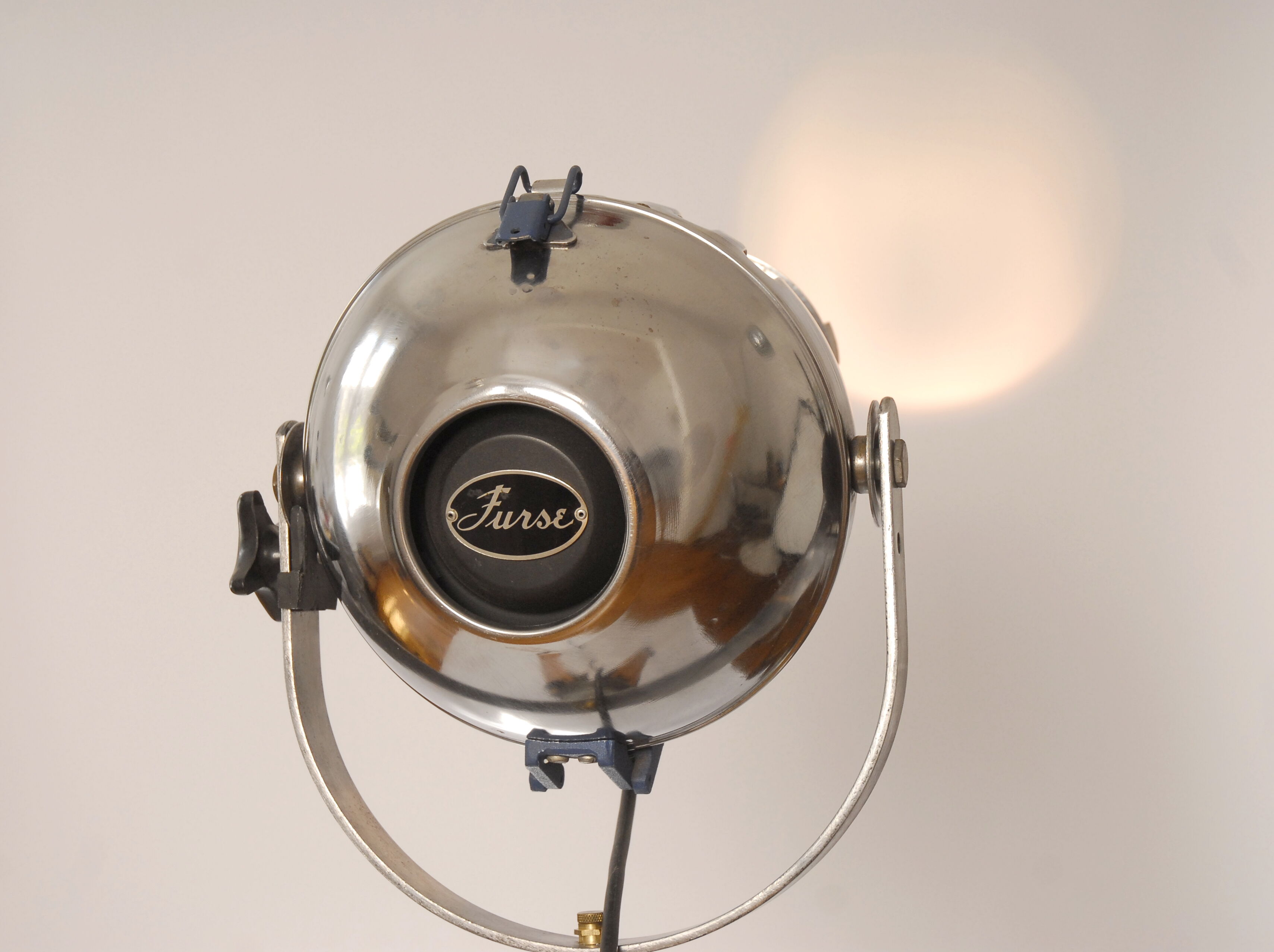 Projector of Cinema or Theatre Furse on wooden surveyor tripod