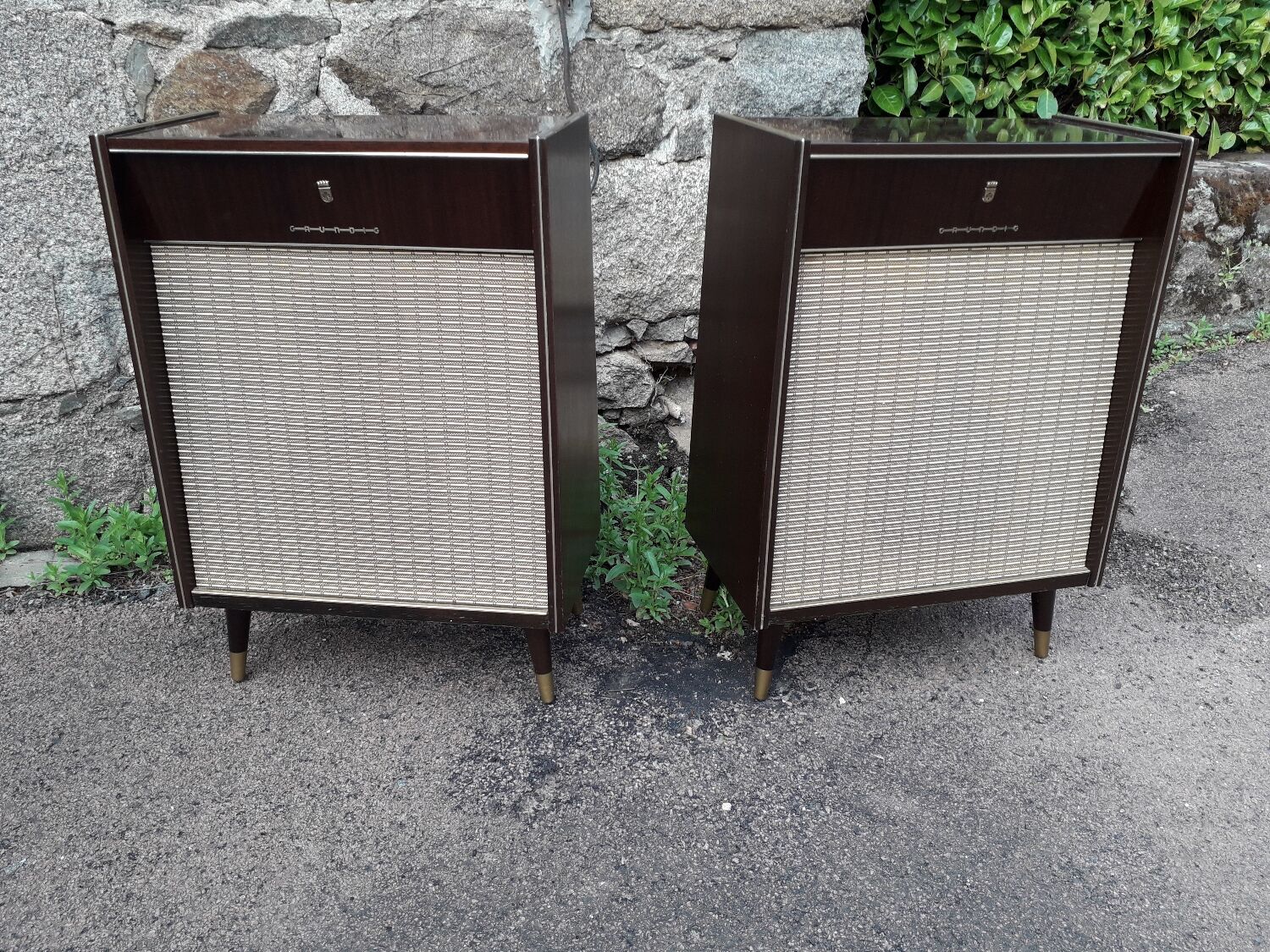 Grundig stereo vintage hi fi speakers
