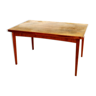 Table de salle à manger "portefeuille" en teck Danemark, 1960