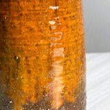 Poterie colorée - Vase en céramique, style rustique et artisanal.