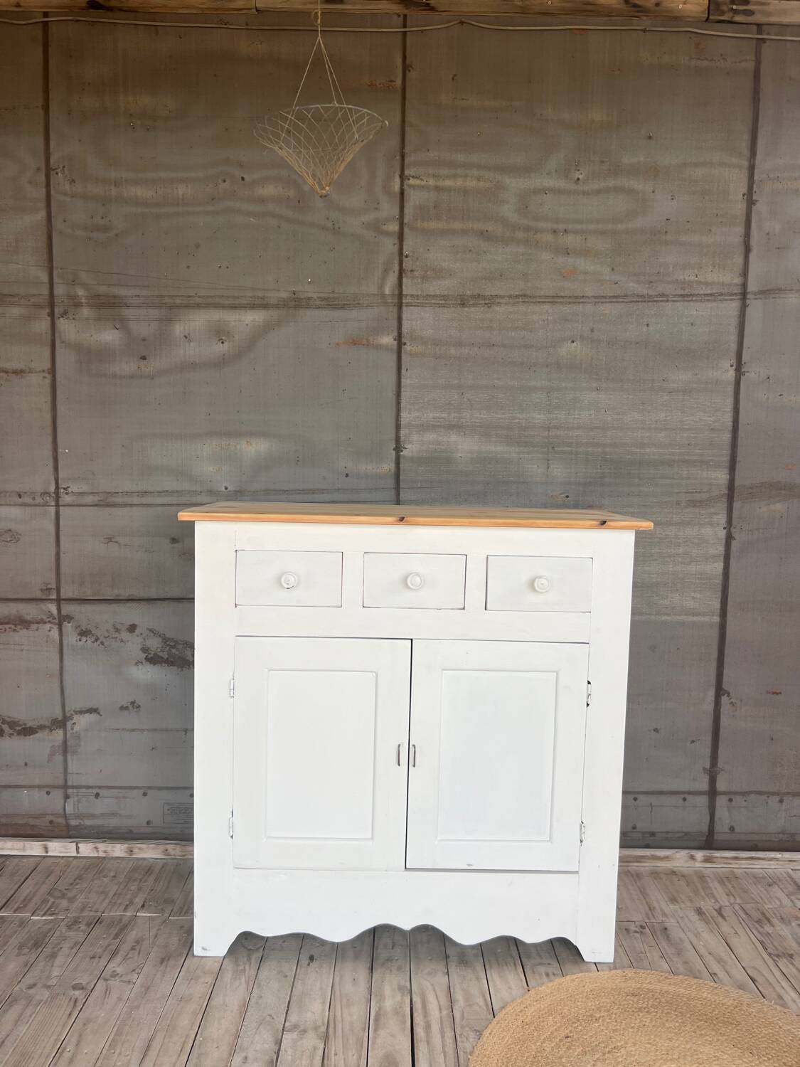 Old white sideboard