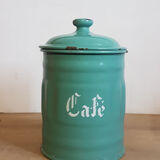 Decorative set of enamelled kitchen appliances