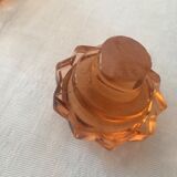 11 pink glasses and carafe