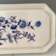 Vintage Cake Plate, Pie Plate, Serving Plate, Blue Beige, Ceramic Herbolzheim,