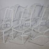 Cidue Cantilever Wire Chairs, Set of 6, 1970s