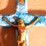 Cross "jesus in the sky" by loudenella