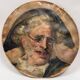 Tondo, portrait of a juggler by Benito Belli