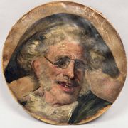 Tondo , portrait d’un saltimbanque par Benito Belli