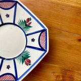 Octagonal earthenware plate