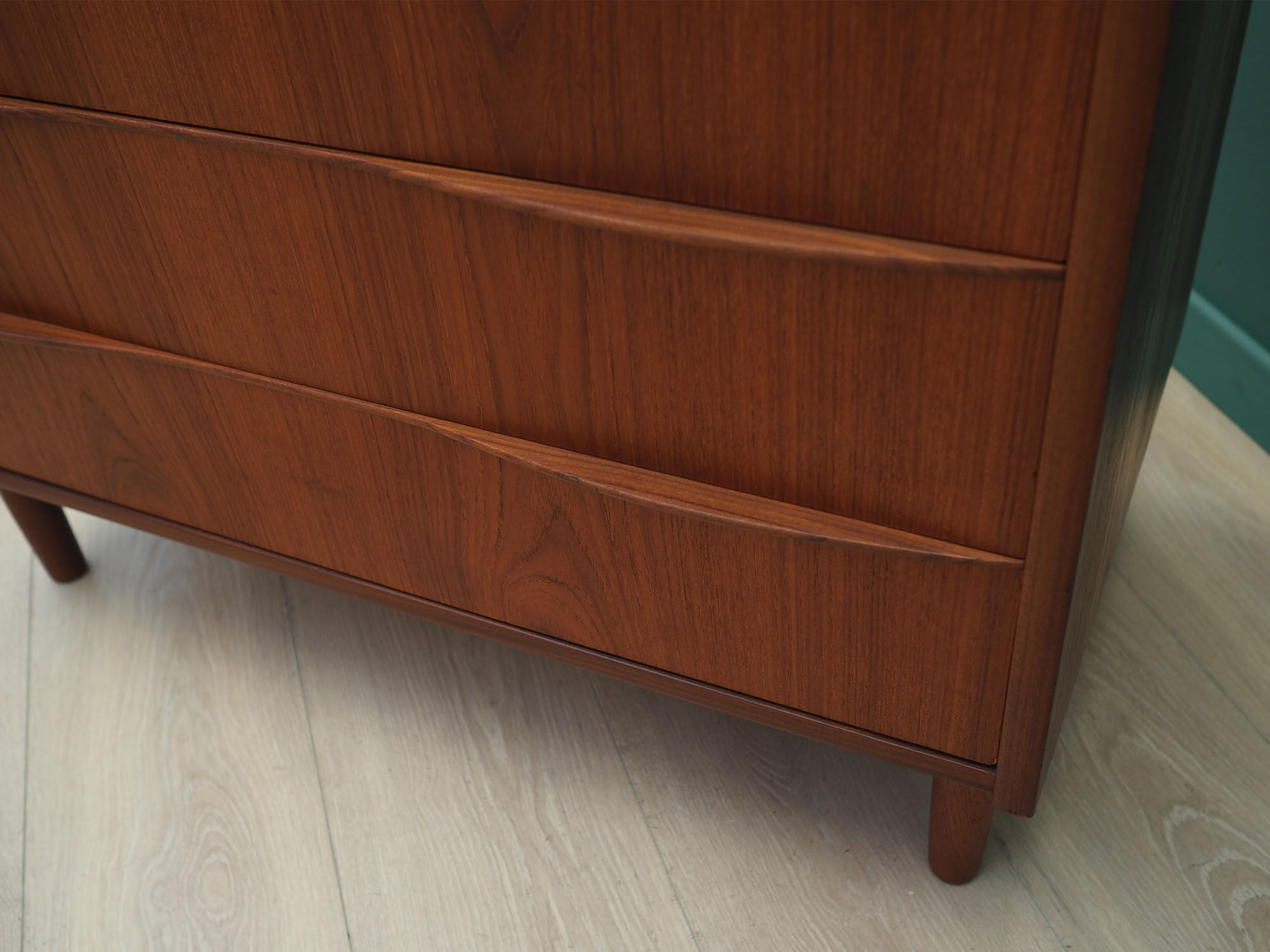 Teak chest of drawers, Danish design, 1970s, made in Denmark