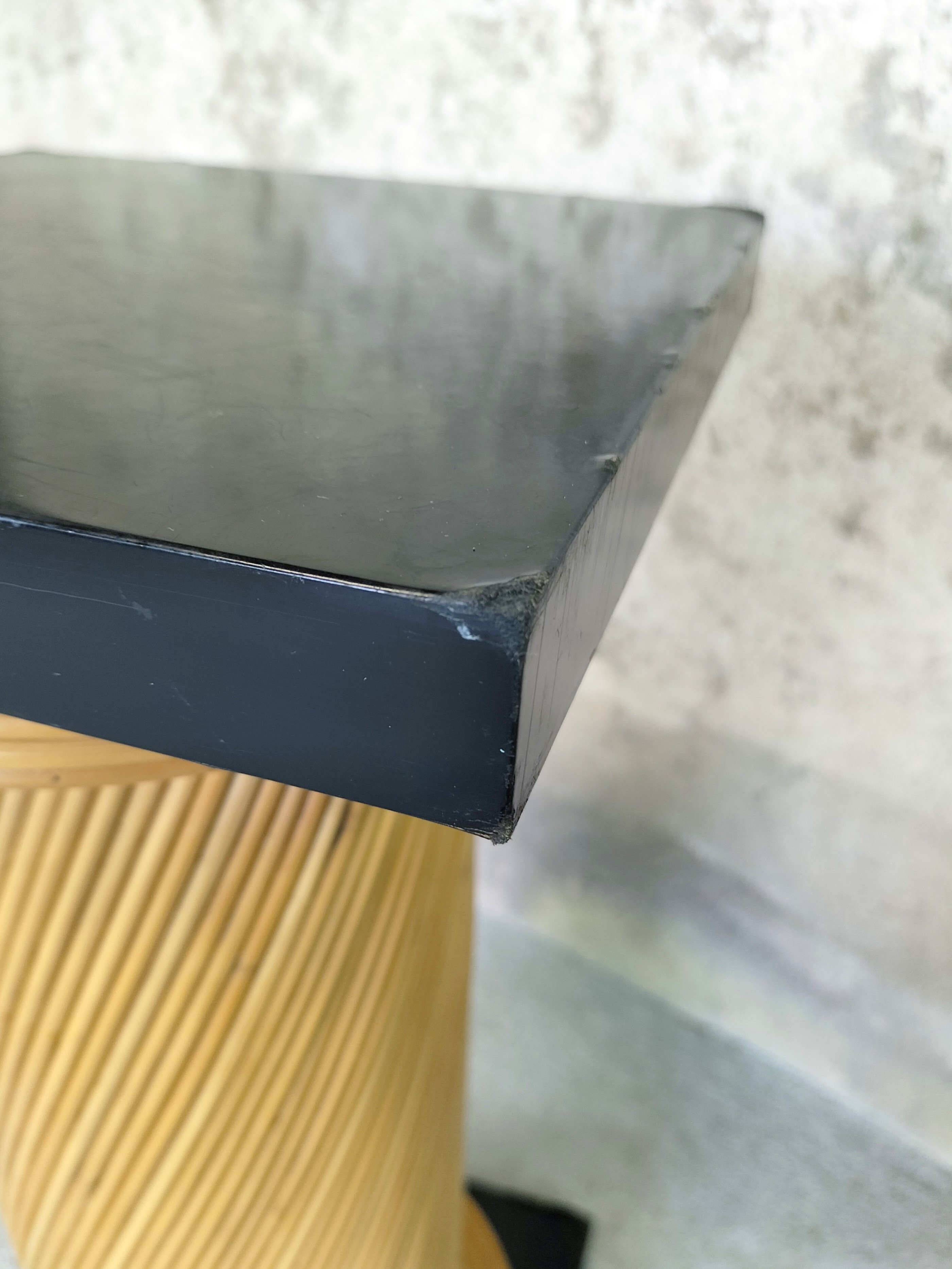 Vintage rattan column