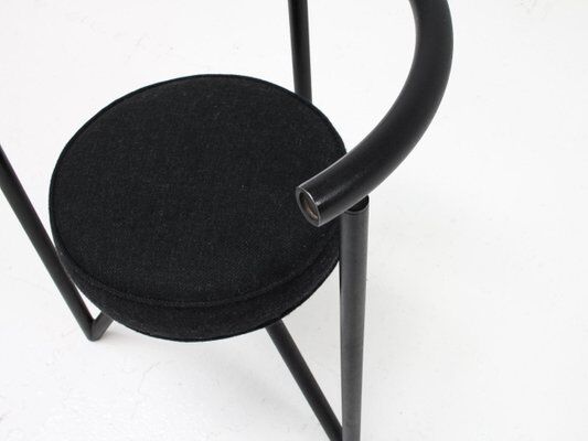 Black metal chairs "Miss Dorn" Philippe Starck , publisher Disform 1981