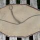 Antique mirror art deco 43x89 cm