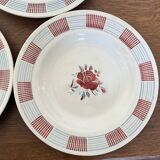 Set of 10 L'Amandinoise soup plates