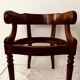 Restoration armchair in mahogany