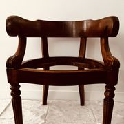 Restoration armchair in mahogany
