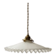 Suspension en opaline blanche