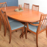 Restored Teak 1960s G Plan Table & 6 Chairs