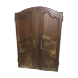 Paire de porte d'armoire en noyer