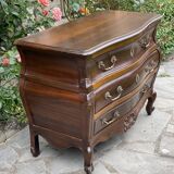 Louis XV style curved chest of drawers