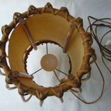 Vintage wicker lamp
