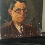 Portrait huile