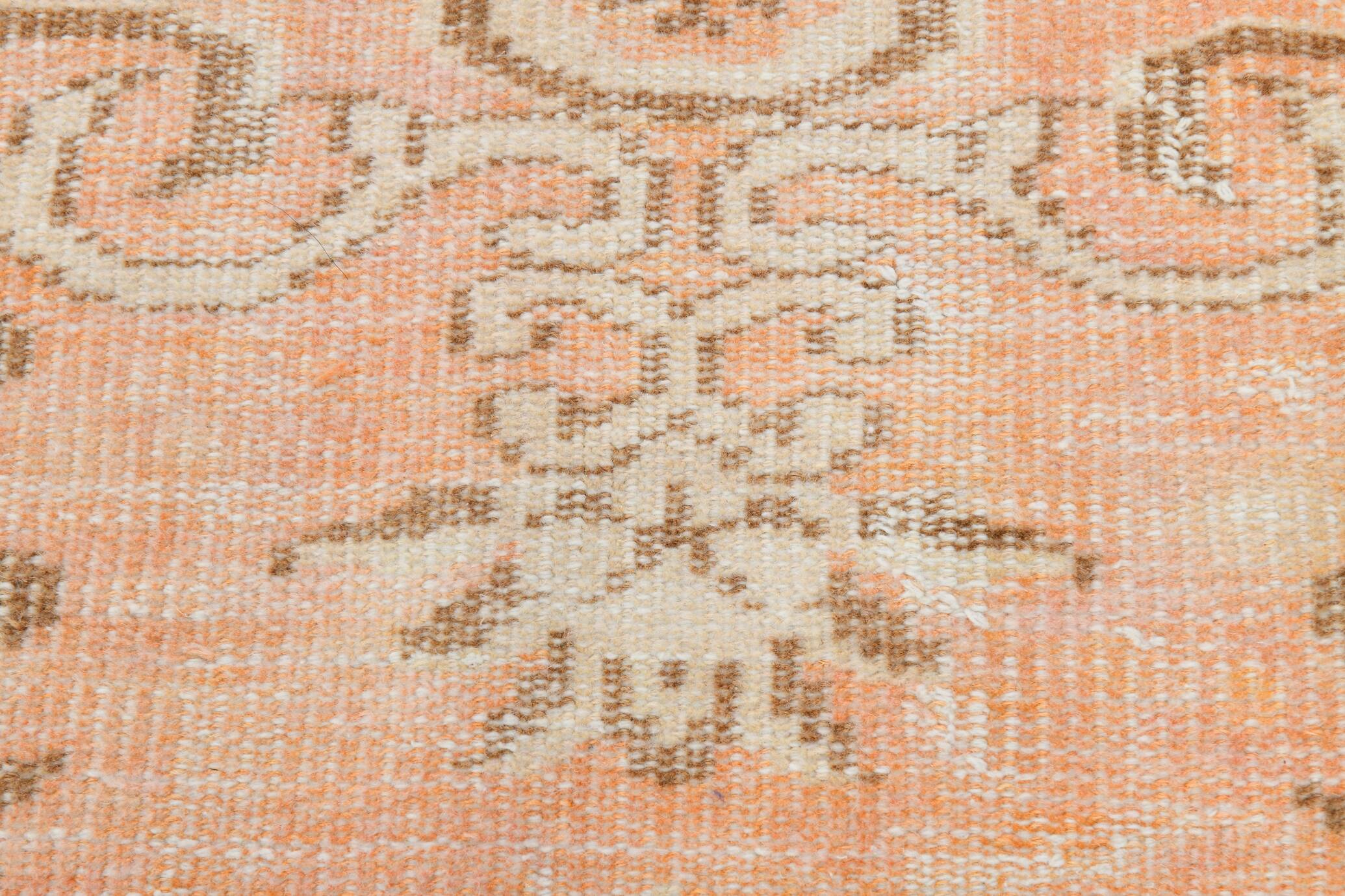 5x8 Soft Geometric Style Handmade Vintage Rug, 156x241 Cm