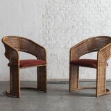Set of 4 dining chairs by Luit van der Helm, Dutch design, 1980s