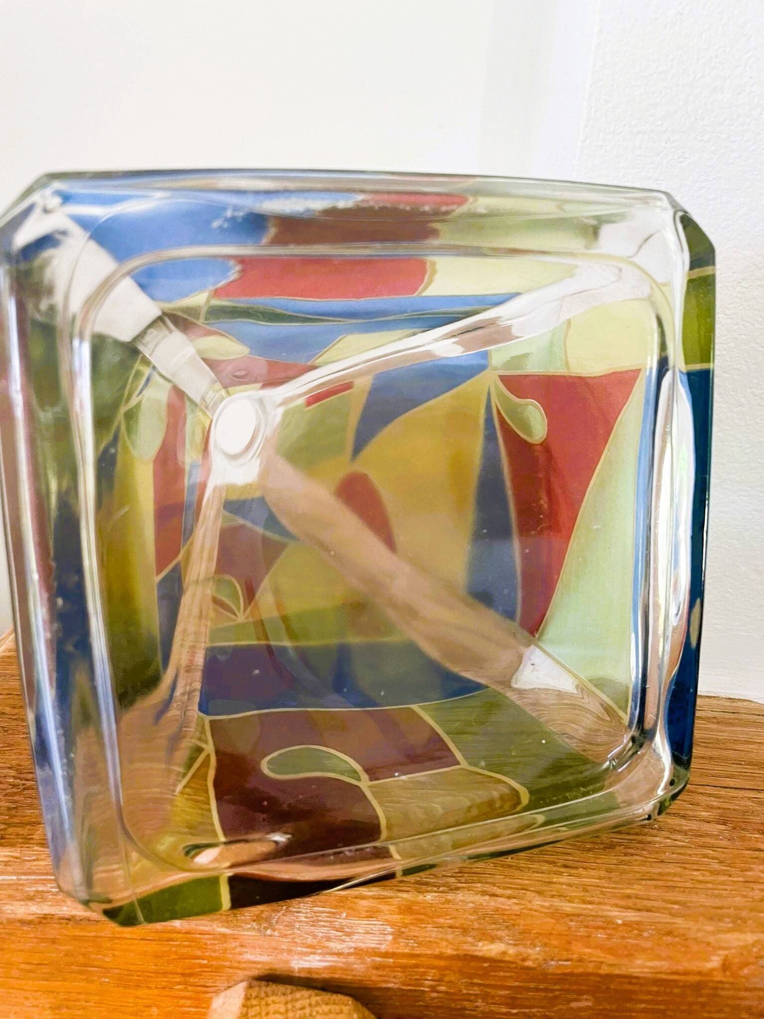 Carafe / vase multicolore italien