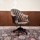 Chaise de bureau Chesterfield anglaise classique marron