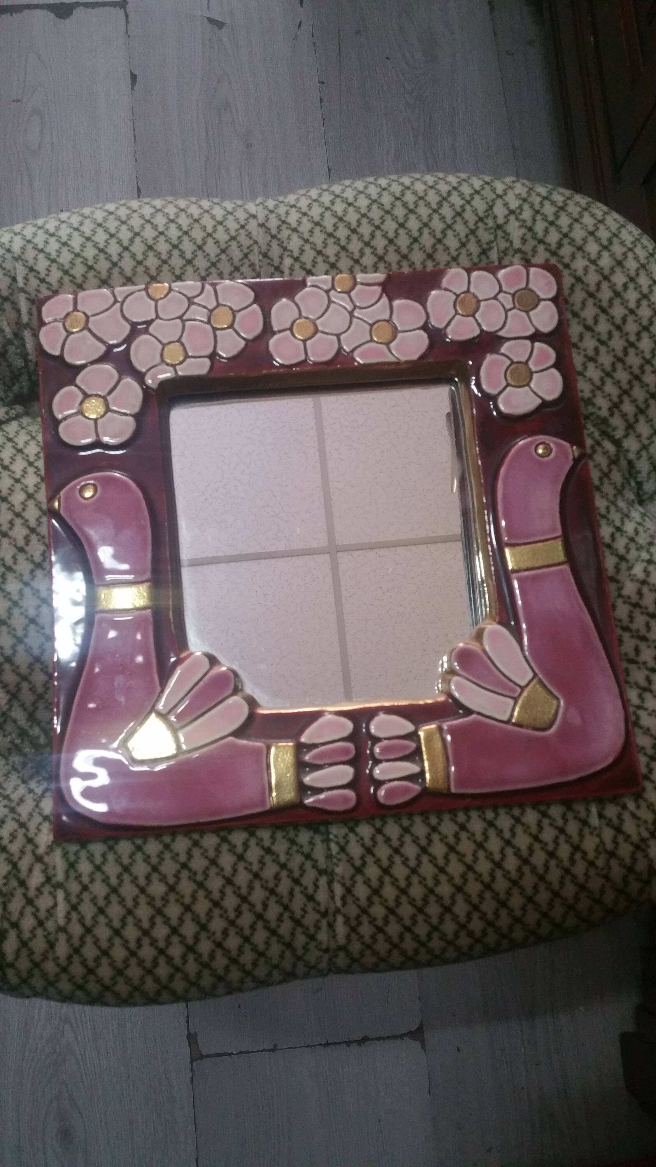 Mirror by Mithé Espelt - 25x25cm