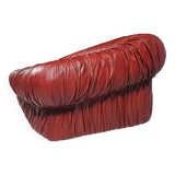 "Bordeaux 'Piumino' canapé by De Pas, D'Urbino and Lomazzi for Dall'Oca, 1970"