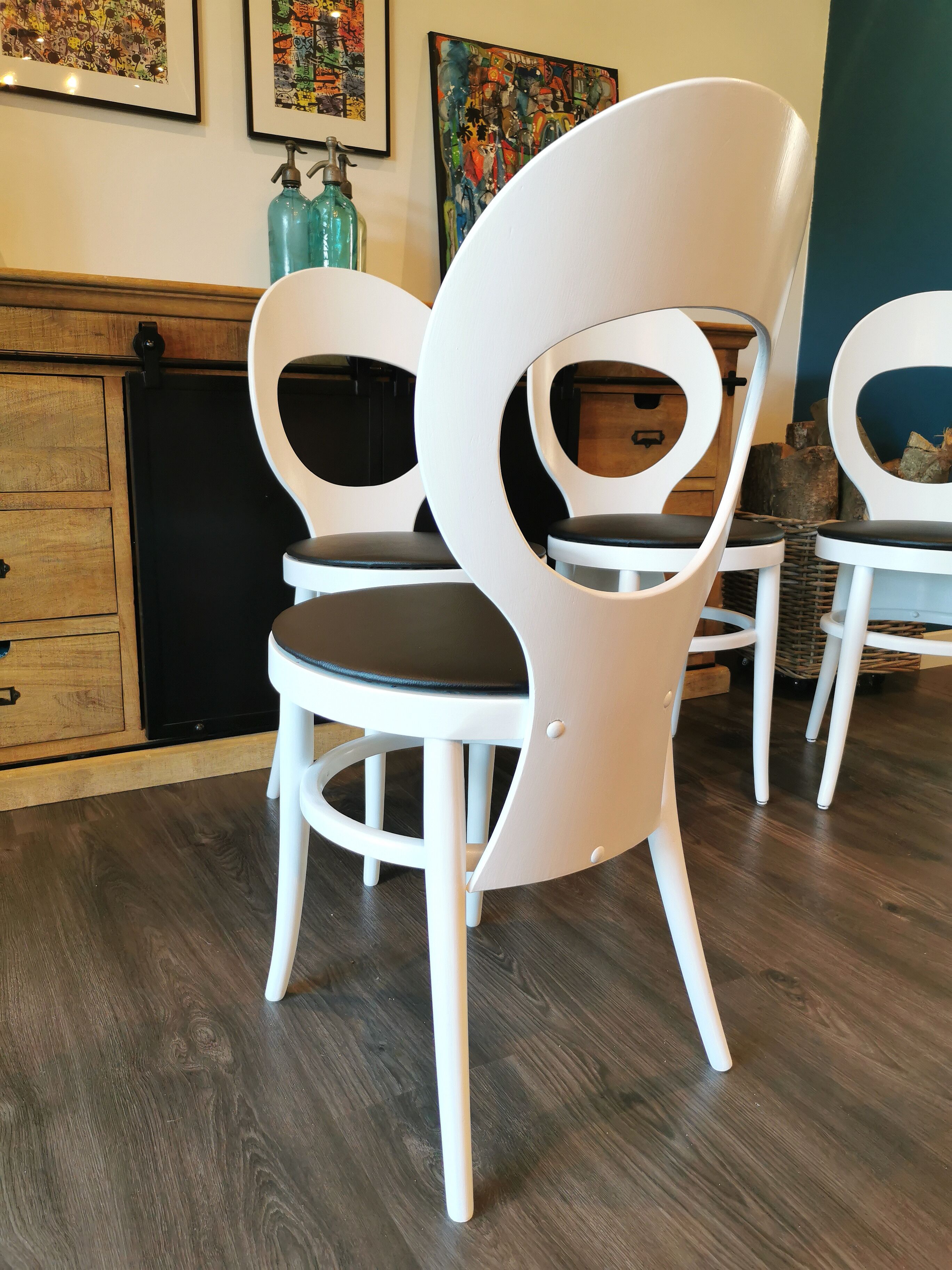 Lot de 4 chaises bistrot Baumann Mouette