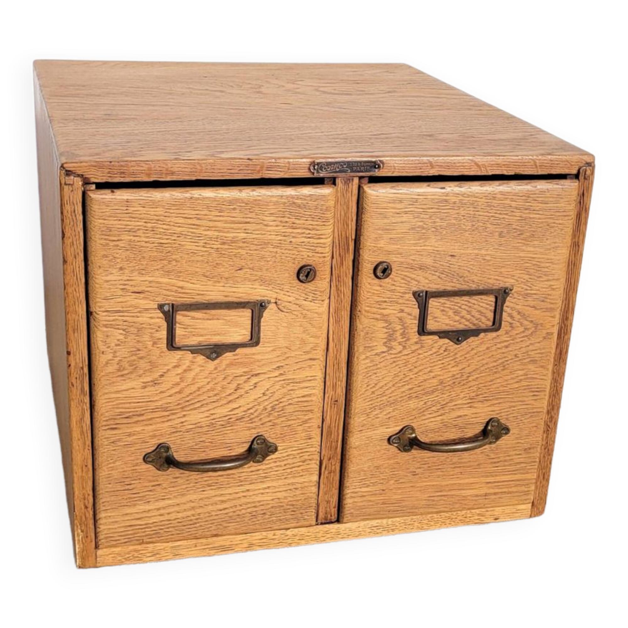 File cabinet old piece of professional furniture