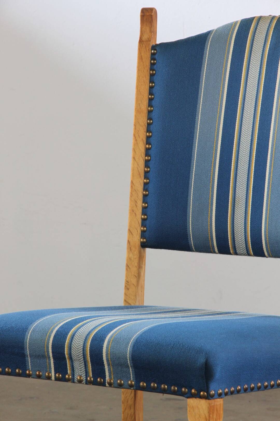 Set of 5 Vintage Danish Oak Dining Chairs Mid-Century Modern, Kjærnulf Style