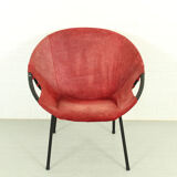 Balloon armchair by L. Erzeugnis for Lusch & Co, Germany, 1960s