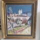 Oil Painting on Canvas Basilica of Saint Nicholas of Port Signed R Boulanger